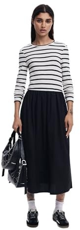 Desigual Damen 25swvw47 Lässiges Kleid