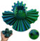 3D Printed Gear Ball,Spin Ball Cube Fidget Fidget Ball Toy,Wonder Fidget Ball Toy,Gear Ball,Ideal for Sensory Needs and Autism,Stress-und Angst-Entspannungsspielzeug(Lasergrün)