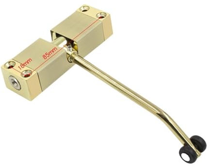 Ferme-porte automatique Ferme-porte Dispositif de fermeture de porte Tampon Dispositif de fermeture de porte réglable silencieux Quincaillerie de meuble Ferme-porte à ressort automatique en acier inox