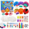 LEADSTAR Conchas que Brillan en la Oscuridad Pintar Kit Manualidades Niños niña 4 5 6 8 10 Años, Manualidades Set de Pintura de Creativas DIY Glow in the Dark Pintura Juguetes Niños Regalo Cumpleaños