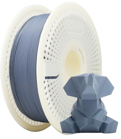 eSUN Matte PLA Refill Filament und Spool Kit, Dunkelgrau,1KG | Spoolless Matte PLA 1.75mm und Removable Filament eSpool+, 1KG Spool (2.2 LBS) 3D-Druck Filament für 3D-Drucker