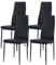 ZZINOKE Esszimmerstühle 4er Set, Kunstleder, SGS-geprüft, Hohe Rückenlehne, Wasserdicht, Küchenstuhl, Esszimmer Stühle oder Esstisch Stuhl, Schwarz