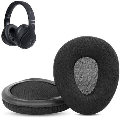 HAIZEEN Ohrpolster Kompatibel mit PowerLocus Bluetooth Over-Ear Kopfhörer Ohrpolster Ersatzkissen (Atmungsaktives Gewebe/Hochwertiger Schaumstoff)