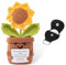 Syhdfxknp Girasole Positivo Uncinetto Pocket Hug Positive Girasole Supporto Emotivo Bambola Portafortuna Sunflower Crochet con Carta Ispiratrice Regalo Bambola all'Uncinetto