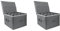 Daijianbin Lot de 2 boîtes de rangement pliables pour verres à vin