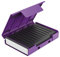 HDD Storage Box, Dust-Proof Hard Drive Case, 6,38 x 4,62 x 1,45 Zoll, Built-in Stand, kompaktes Design, tragbare Speicherbox, Schutztasche für HDD SSD für Speicherlösung