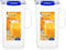 Sistema KLIP IT PLUS Pichet - Pichet en plastique étanche de 2 litres pour eau, jus de fruits et autres liquides - Sans BPA [881420] (Lot de 2)