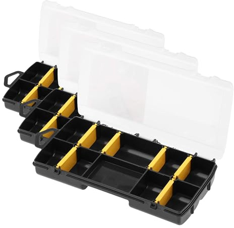 STANLEY STST81679-1 Storage Organizer, Transparent (Pack of 3)