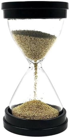 Sablier en plastique de 30 secondes, 2 pièces, Unique, sable doré, minuterie, horloge, décoration maison, ornement