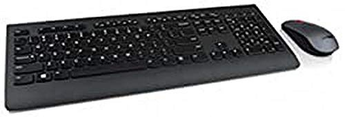 Lenovo 4X30H56800 clavier RF sans fil AZERTY Belge Black - Claviers (Standard, Sans fil, RF sans fil, AZERTY, Black, Souris incluse)
