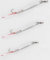 Kit 3 Cucchiaini Unghietta Piuma Bianca Pesca Traina Mini Troll Trainetta