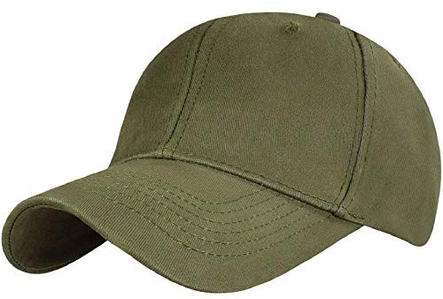 Yuson Girl Cappello Unisex del Cotone Berretto da Baseball delle Ragazze dei Ragazzi Snapback di Hip Hop Cappello Piatto, Cappello Uomo (Army Green)