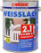 Dynamic24 2in1 Weisslack seidenmatt Grundierung Lack 2,5L Holzlack Metalllack Lackierung Weißlack für innen und außen, schnelltrocknend, Holz, Mauerwerk, Beton, Zink geeignet
