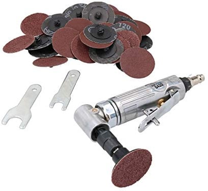 Air Angle Die Grinder Tool 20,000 RPM with 41pc Quick Change Sanding Kit
