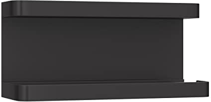 Yamazaki Industries 5042 Magnetischer Schirmhalter mit Ablage, schwarz, ca. B 7,9 x T 2,8 x H 9,4 cm (20 x 7 x 9,5 cm), Smart Schirmständer, Eingangstür Aufbewahrung, Haken enthalten