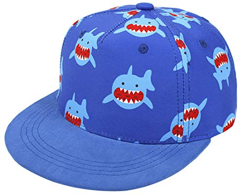Yixda Baby Kappe Sonnenhut Kinder Hiphop Baseballmütze Junge Mädchen Snapback Cap (4-8 Jahre, Hai)