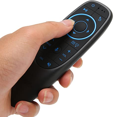 ASHATA Sprachfernbedienung, Bluetooth Air Mouse Remote Sensitive Multi Function Bluetooth Air Remote für Android System TV Protector(G10S PRO BT)