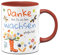 Tassenbrennerei Tasse mit Spruch Danke dass Du uns beim wachsen geholfen hast - Geschenk, Abschiedsgeschenk für Erzieher, Erzieherin zum Abschied (Rot)