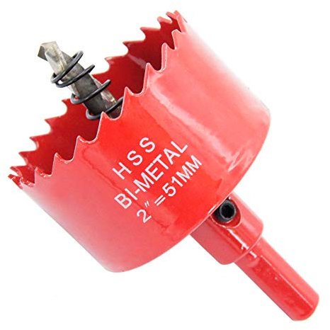 Scie cloche 51mm LAIWEI pour percer des trous dans le bois, le placoplâtre, le PVC, etc. Outil de perçage tranchant et durable