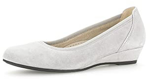 Gabor Damen Keilpumps, Frauen Absatzschuhe,Moderate Mehrweite (G),Ausgehschuhe,Court Shoes,stöckelschuhe,Keilabsatz,Light Grey,40 EU / 6.5 UK