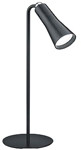 Reality Leuchten LED Tischleuchte Maxi R52121132, Metall Schwarz matt, inkl. 2 Watt LED, Akku, Dimmer