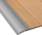 Volumoon 2 Mètres Bande de Seuil de Porte de Sol en Caoutchouc PVC, Barre de Seuil, Profilé de Transition, Bandes de Garniture de Porte de Tapis, Convient pour Une Pente de Seuil de 5 mm (Gris)