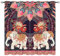 YUANZU Elefant Pfau Vorhänge Exotisch Indisch Mandala Paisley Ösen Gardinen mit Blickdichte Vorhang Kälteschutz Blackout Curtain Wohnzimmer Schlafzimmer Verdunkelung Fenster, 2 Stück, H 160 x B 106 cm