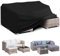 PATIO PLUS Rectangular Table Cover , 420D Oxford fabric Garden Furniture Cover ,Waterproof,Windproof，Anti-UV,240x140x90cm ,Black