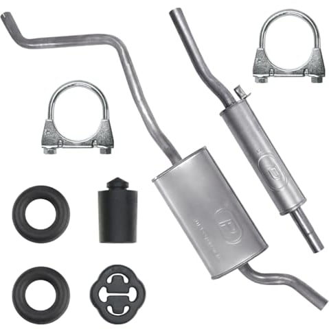 Polmo Schalldämpferset Auspuffanlage Auspuff für VW Polo 2 II 86C 1984-09/1990 1.0 1.3 D
