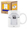 Taza del Valencia personalizada con nombre y número, diseños de tazas de futbol para fans del Valencia, tu equipo favorito en taza de cerámica de café, té, chocolate 325 ml(Valenciacerámica)