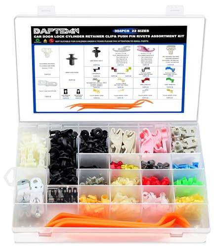 Daptemn 304PCS Door Lock Rod Clips