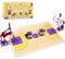Cabeeskii Basketball-Spielset Bausteine Basketballplatz mit 2 Basketballständern, Grundplatten und Ball - Kompatibel mit großen Marken, Bausteine für Basketballspiel