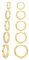 JEMARA Gold Hoops Earrings for Women 14K Gold Plated Hoop Earrings Hypoallergenic Small Hoops Cartilage Sleepers Huggie Earrings for Women (5 Pairs)