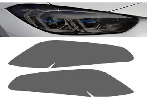 Rufutle Scheinwerfer Tönungsfolie für BMW 4er G22 G23 G26 2021-2022, Autoscheinwerferfolie Transparent Rauchschwarz TPU Aufkleber