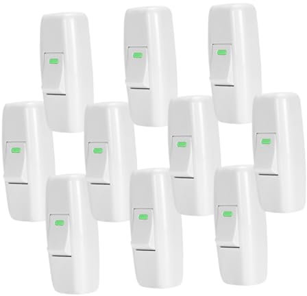 SOESFOUFU 10er Set Inline Schalter Für Tischlampen Weißer Druckschalter Für Lampenkabel Praktisches Zubehör Für Einfache Bedienung Und Installation