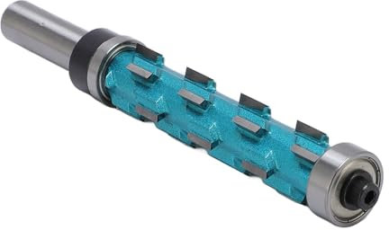 Flush Trim Router Bit Spiral Double Bearing 12mm Shank Holzbearbeitungswerkzeugzubehör für Professionelle Handwerker