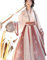 IUERVPS Robe de danse traditionnelle chinoise Hanfu for femmes, tenue de scène brodée, costume de fée Cosplay, dégradé bleu et vert(Red1,XL)