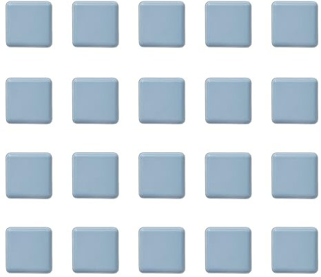 20 Pezzi Scivoli per Mobili, Scivoli Autoadesivi in PTFE 20x20mm, Feltrini per Mobili Pesanti, Piedini per Mobili Quadrati, Gommini per Sedie Quadrati, Protezioni Pavimento per Piastrelle, Laminato