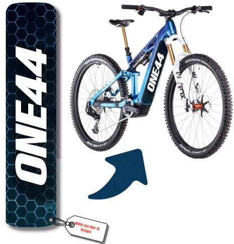DK´s BikeDesigns Pellicola Protettiva di Design Riflettente per e-Bike copribatteria e Tubo Inferiore per Tutti i Modelli di e-Bike, Protezione Telaio eBike, Adesivi per Biciclette, Adesivi per
