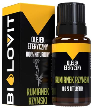 Bilovit Natürliches ätherisches Öl der römischen Kamille, 100% reines Duftöl, Entspannung, Aromatherapie, 10 ml