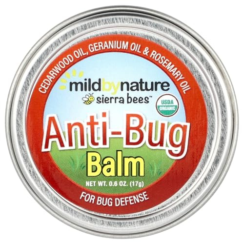 Sierra Bees™, Anti-Bug Balm, Cedarwood, Geranium & Rosemary Oil, 0.6 oz (17 g), Mild By Nature