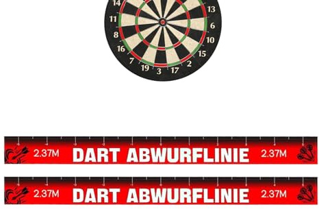 Dart Wurflinie | Line Marker Floor Aufkleber - Dart -Zubehör Für Stahldarts | Repositionierbares Bandspielzubehör | Bar Garage Office Erholungsgebiete Break Rooms Wohnheim Keller
