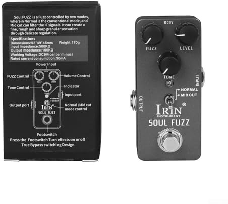 Multi Function Guitar Effects Pedal Wah, Distortion, Overdrive, Delay, Reverb, Compressor for All Music Styles (Grey)