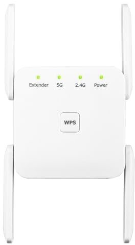 Lumenvira WeXtend Pro 5G Wifi Extender Signal Booster,Plug It in and Boost Your Wi-Fi Signal for Home or Office (White,1200M)