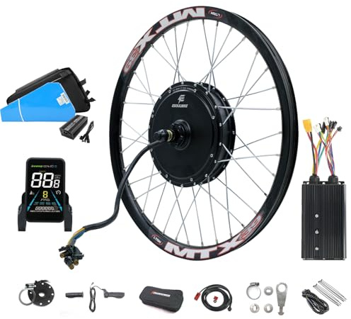ESOULBIKE 2K/3K W Ebike Hub Motor Kit 26/27/28/29 Inch with Battery, PAS, Controller, Display