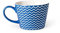 Excelsa Enjoy Tazza Jumbo, Porcellana, Azzurro, 11 x 11 x 8 cm