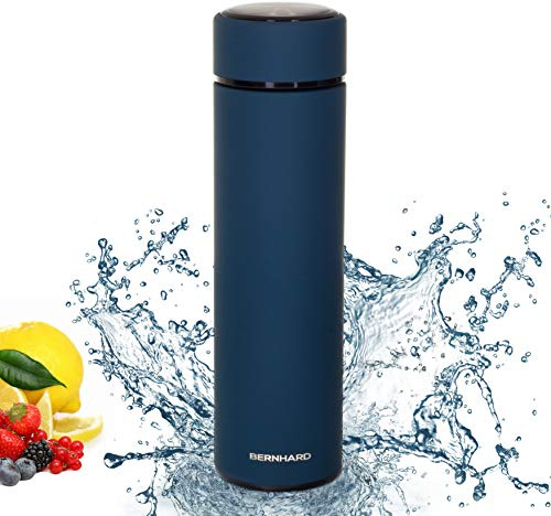 BERNHARD Thermosflasche/Thermoskanne 450ml Sport Outdoor Büro Kaffee Tee Babynahrung Kalte Getränke | Design Thermobecher Trinkflasche Perfect Size