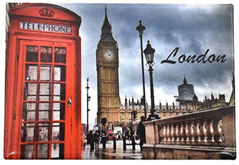 Kesheng Kühlschrankmagnet London Bus Telefonzelle Verkehrsschild Big Ben Landschaft Deko