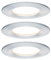 Paulmann 93498 Einbauleuchte LED Coin Nova rund 6,5W Alu 3er-Set starr 3-Stufen-Dimmbar IP44 spritzwassergeschützt