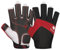 FitsT4 Sports Kajak Handschuhe 3/4-Finger gepolsterte Handfläche Mesh Rücken für Komfort Perfekt zum Segeln, Paddeln, Kanufahren, Kajakfahren, SUP Stehpaddeln,Rot,XL